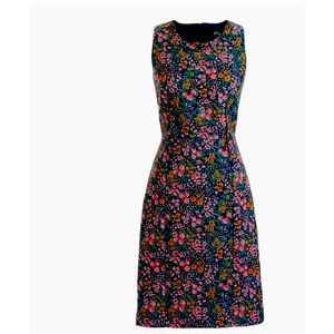 J Crew Floral Jacquard Sheath Career Dress